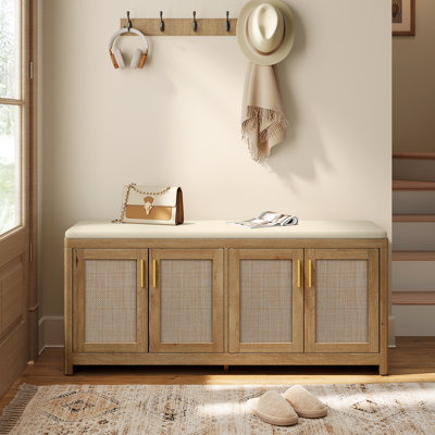 Shoe Bench With Cushion