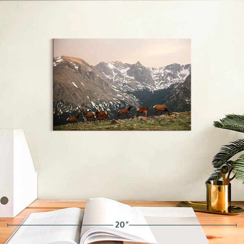 Brampt Deer Gang, 8" H x 12" W