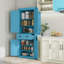 Armoire de cuisine, grande armoire de rangement autoportante-132495848