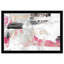 Art abstrait encadré rose moderne pour la salle de bain - Cadre photo sur papier-68784024-68784019