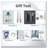 8ft x 4ft Outdoor Metal Storage Shed With window and metal foundation White-121643248-121643249