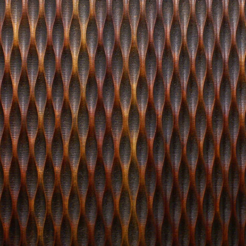 Raw Wood Look Square Wall Art, Gold, 24" H x 24" W x 1" D