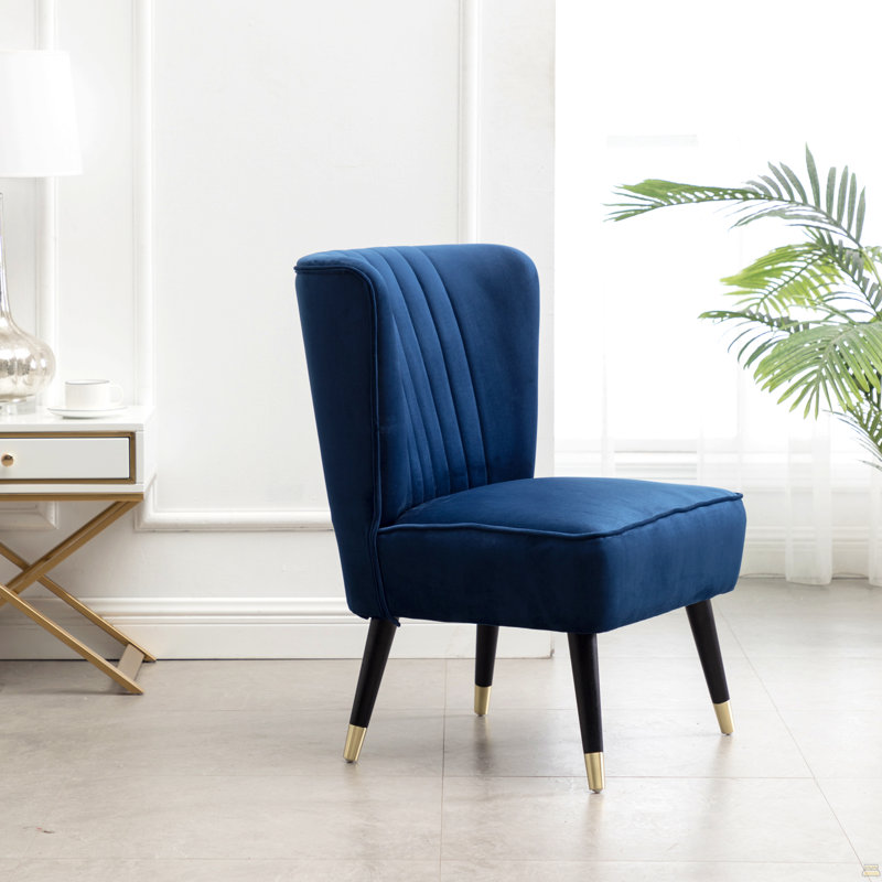 Fauteuil d'appoint Elon, Bleu