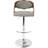 Betuel Swivel Upholstered Adjustable Height Counter Stool with Steel Frame