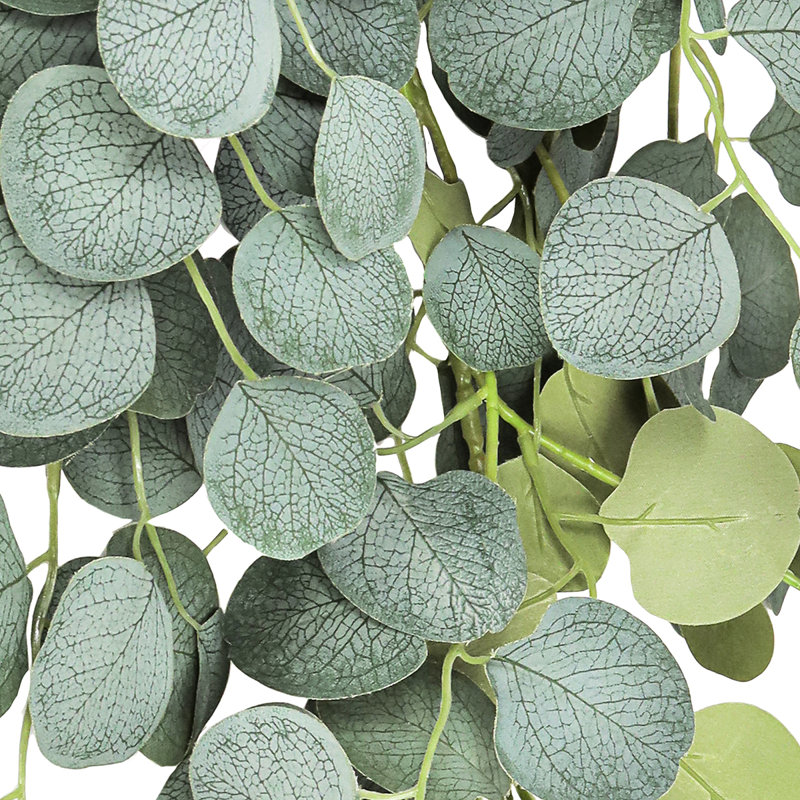 Eucalyptus artificiel en argent artificiel