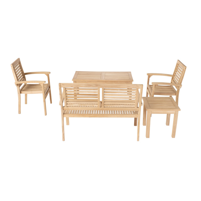 48'' Rectangular 4 - Person Outdoor Dining Set