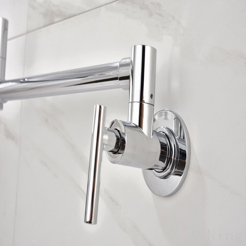 Robinet remplisseur mural, Chrome chrome