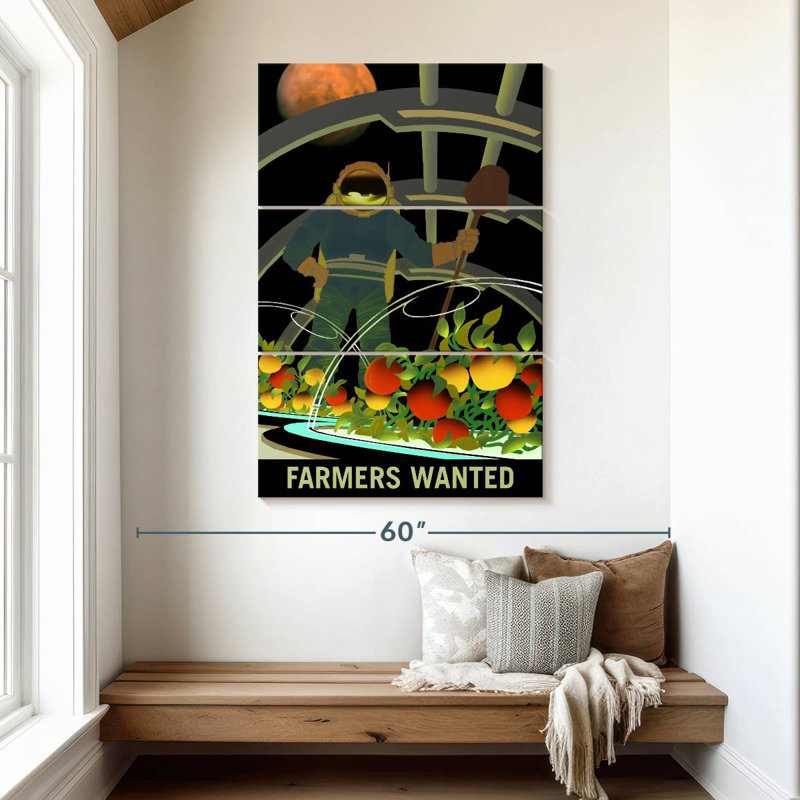 «Oberle Mars Explorers Wanted», affiche V, H 50 po x l 32 po