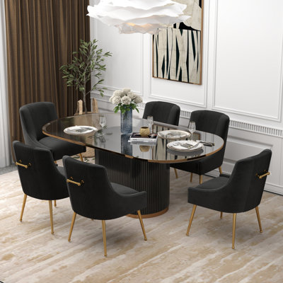 Elian Velvet Upholstered Dining Chair
