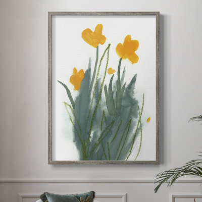 «Daffodil Bunch I», reproduction encadrée - bois massif