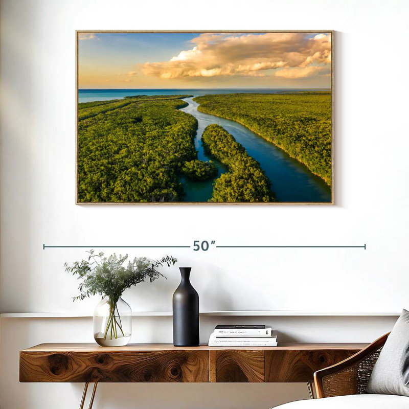 Parc national des Everglades, Cadre flottant en bois naturel, 40 po x 27 po