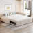 Full Size Upholstered L-Shaped Upholstered Daybed with Twin Size Pop Up Trundle-118580036-118580038