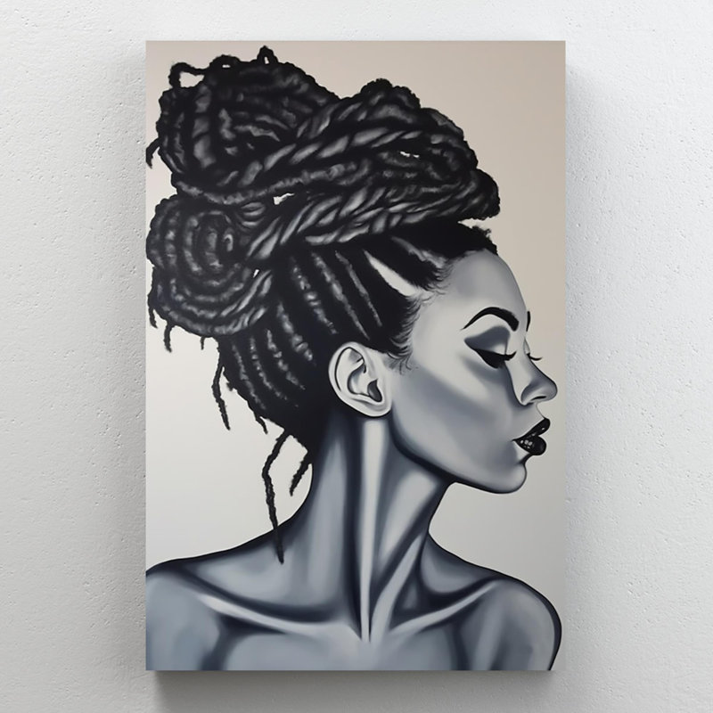 " Black Woman ", 14" H x 11" W x 1.25" D