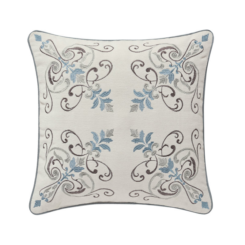 Giovani 18" Square Embellished Decorative Throw Pillow
