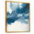 Toile avec cadre flottant or