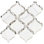 Carreau de mosaïque murale en verre satiné Tahitian Pearl 14 po x 14,5 po