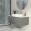 Lavabo vasque de salle de bain rectangulaire en céramique blanche 24 po x l 24 po x 24 po