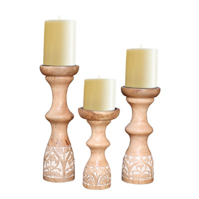 Wood Tabletop Pillar