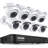 8CH DVR Security Cameras System with 1TB HDD, 8 x 2MP Outdoor Dome Security Cameras, Motion Alert-76590166