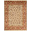 Wool Oriental Area Rug in Ivory/Rust