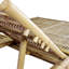  Chaise longue pour 2 personnes avec coussins en bambou