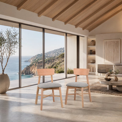 Upholstered Side Chairs with Solid Wood Frame