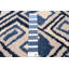 Tapis bleu marine en laine noué à la main de conception unique nouvel âge 5 pi 5 po x 8 pi 4 po Lacombe