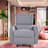 Pu Leather 270° Swivel Rocking Recliner Chair With 30° Rocking & 95-150° Reclining, Overstuffed Padding, For Living Room, Bedroom-1479031021