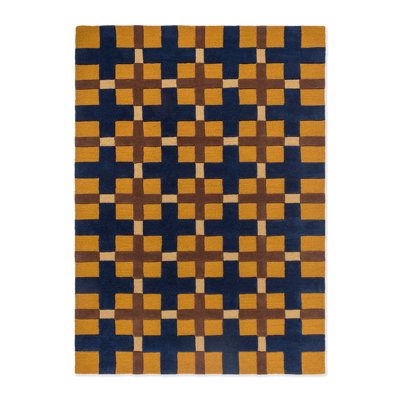 Wool Plaid Area Rug