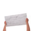 Waves 12x24 Fluted 3D Honed Marble Tile-1808278516