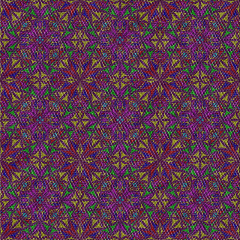 Tapis mauve, Carré 7 pi