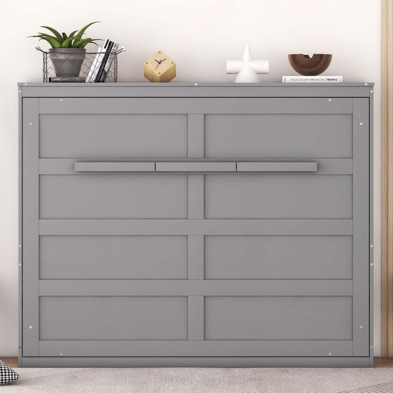 Lit escamotable Murphy, Gris, Double