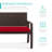 Nethra Steel Outdoor Bench-1500205302-1500205298