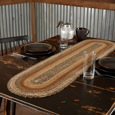 Kettle Grove Geometric Oval Table Runner