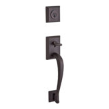 Napa Handleset with Single Cylinder Deadbolt and Door Knob and Rosette