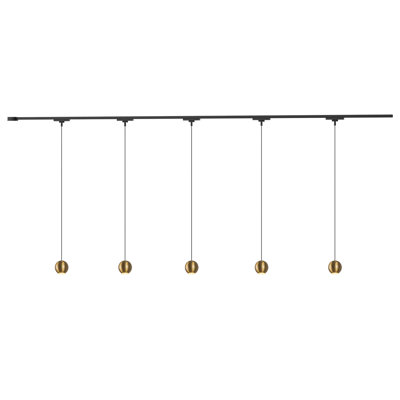 Faria 81-in Gold dimmable LED Trilo Ceiling Kit
