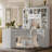 65" Large Computer Desk L-Shaped Desk With Bookshelf For Home Office-909497206