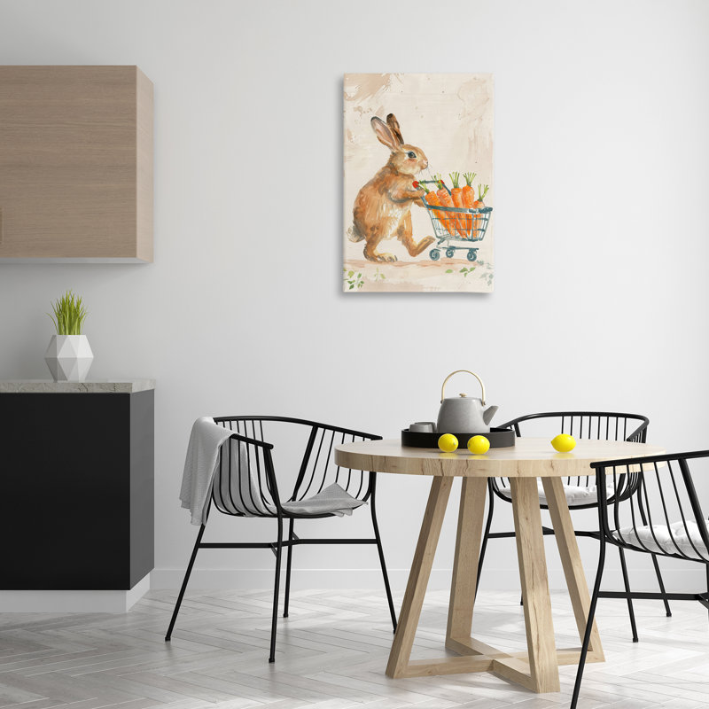 «Carrot Connoisseur Rabbit» par Petals Prints Design, H 30 po x l 20 po