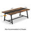 Table de réunion de style industriel, bureau d'ordinateur de bureau, table de conférence