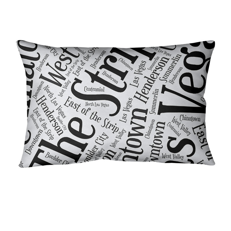 Coussin lombaire intérieur/extérieur las vegas, Noir, Non