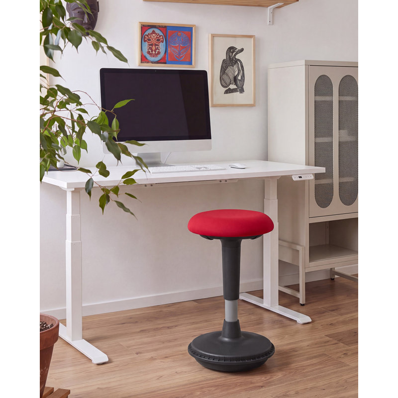 Wobble Stool Berganzo Fabric Red