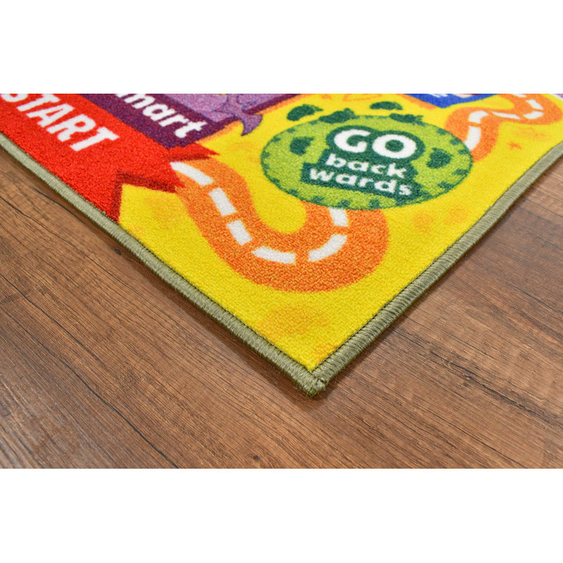 DC Super Hero Girls Educational Hopscotch Rug, 2' 7" x 6' 0"