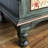 Green Solid Wood Shoe Storage Bench