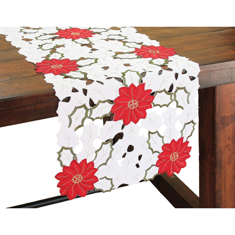 Chemin de table nappe brodéed Samsel, L 48 po x l 12 po