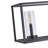 Roisin 5-Light Farmhouse Black Finished Dimmable Glass Chandelier Light Fixture