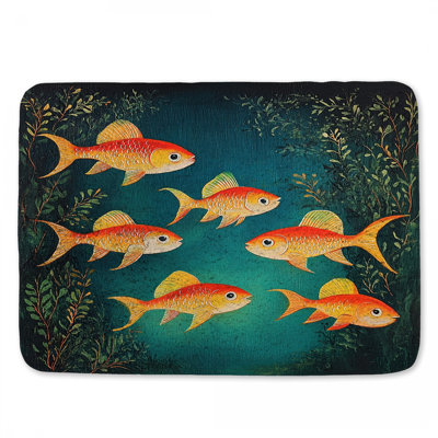 Tapis de bain poisson poisson