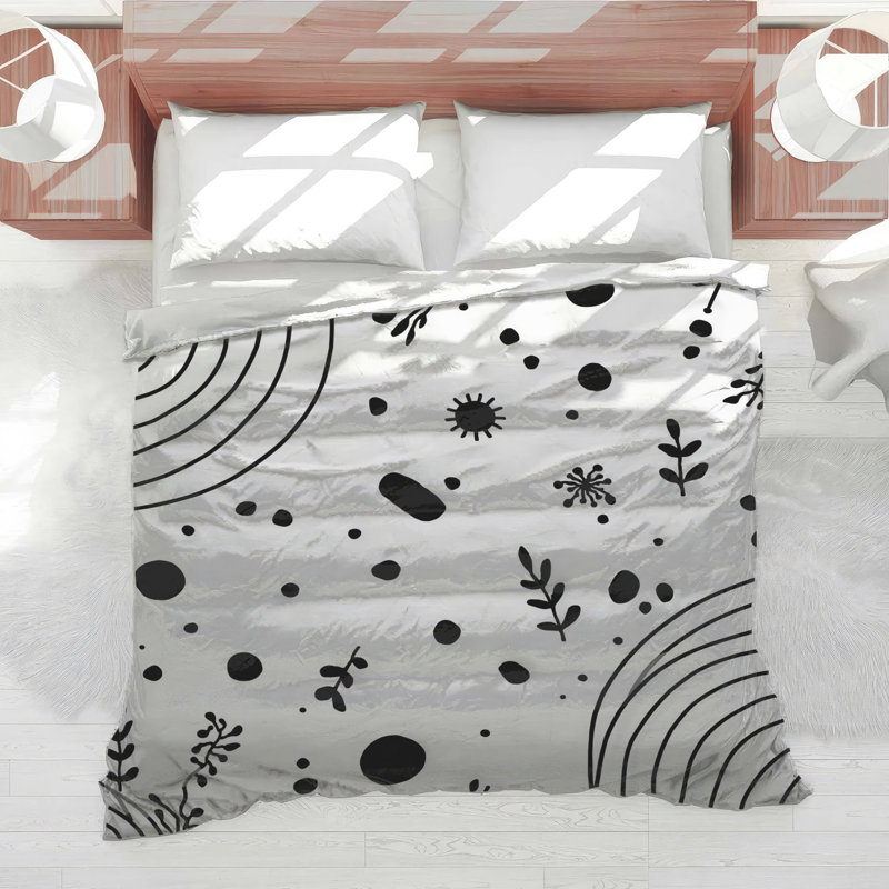 Abstract Botanical Doodles Comforter, Twin Extra Long