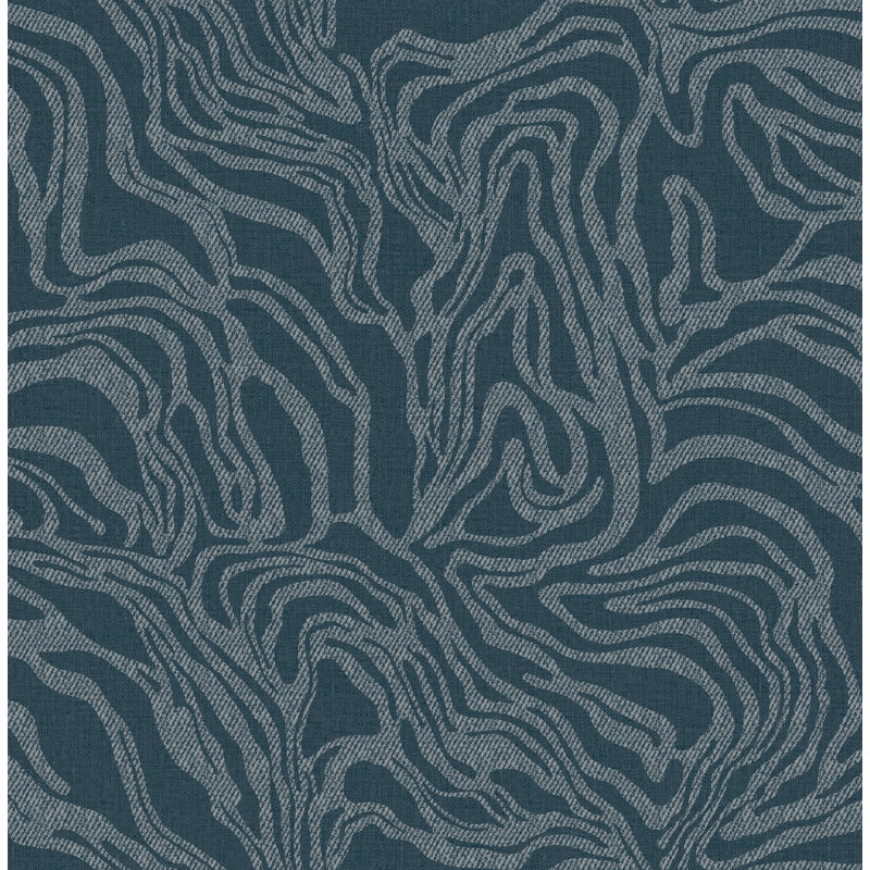 Papier peint marbré Massar, Bleu