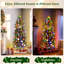 Arbre de Noël artificiel 6 pi avec lumières à DEL multicolores pré-éclairées 6 pi.
