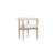 Pangea Home Bloom Accent Chair – White Bouclé Upholstered Chair Armchair with Natural Wood Frame, Modern Scandinavian Lounge Chair